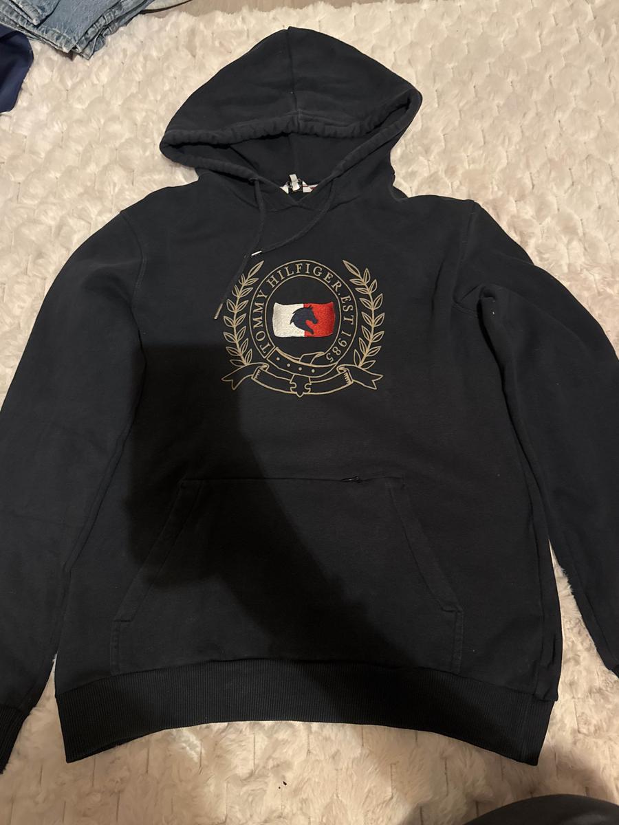 Sweat à capuche TOMMY HILFIGER bleu marine