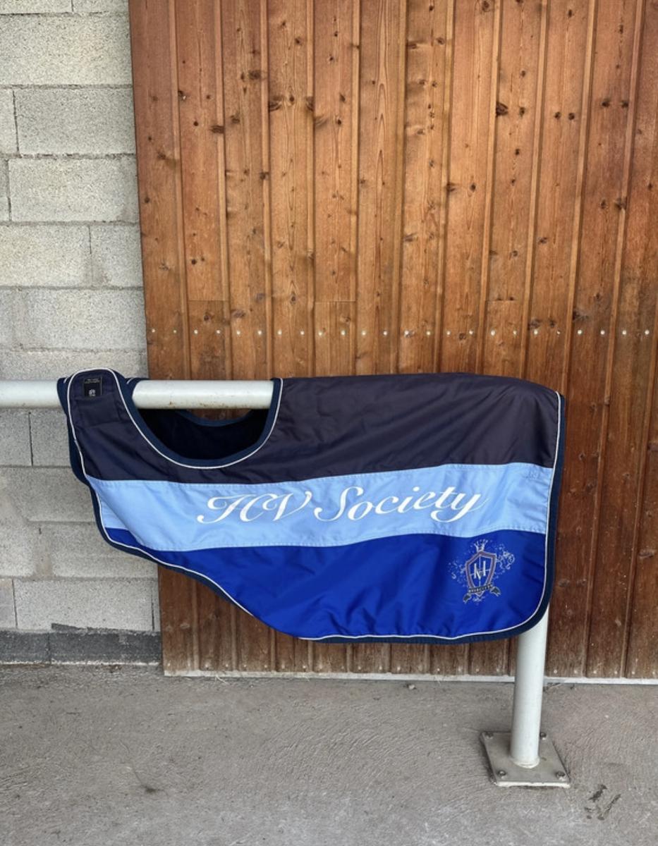 Couvre Rein imperméable rayures bleu