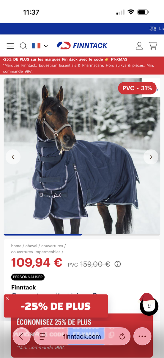 couverture extérieur intégrale 165cm