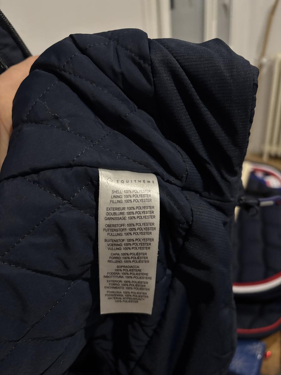 Manteau Equithème bleu marine femme