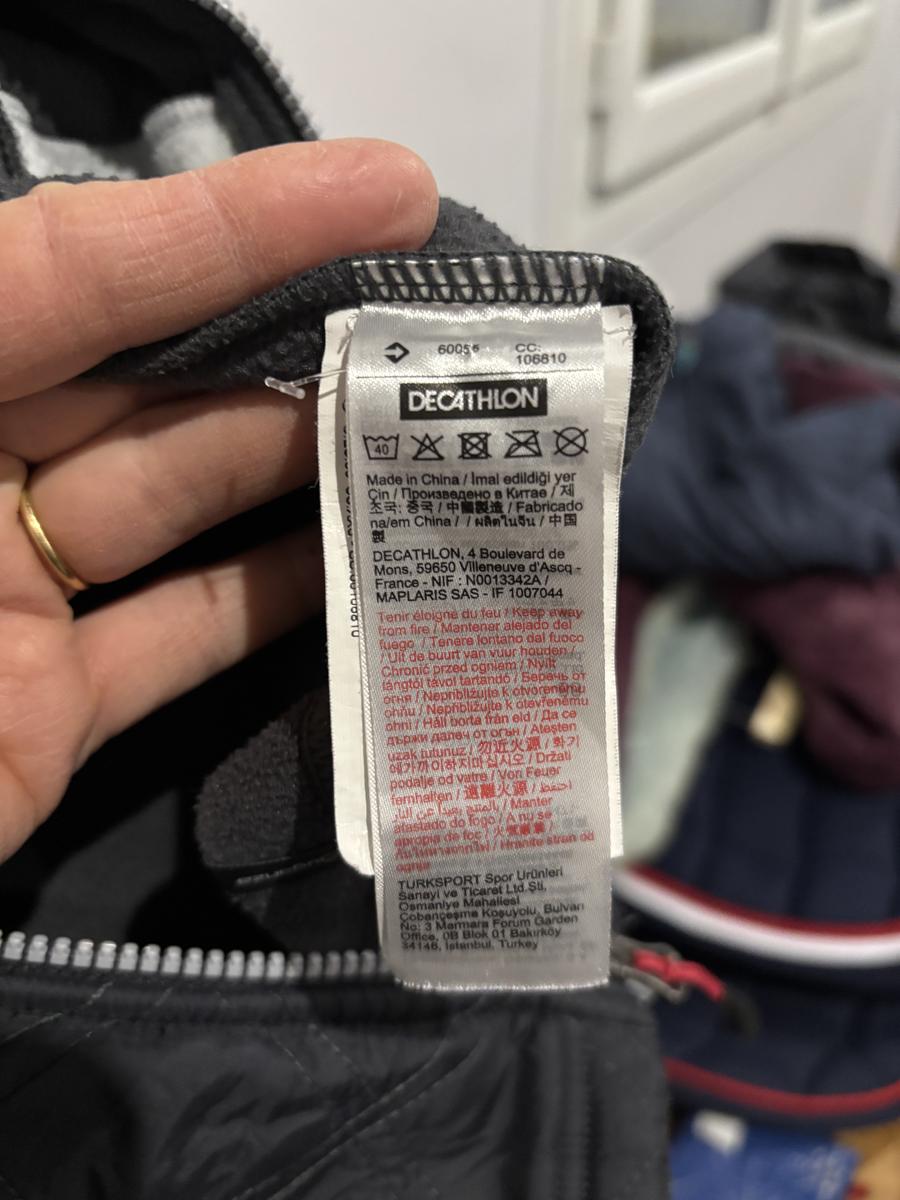 polaire Fouganza grise