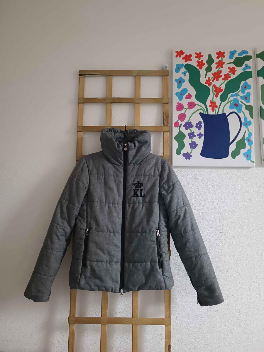Magnifique doudoune Kingsland gris chiné, taille S-M