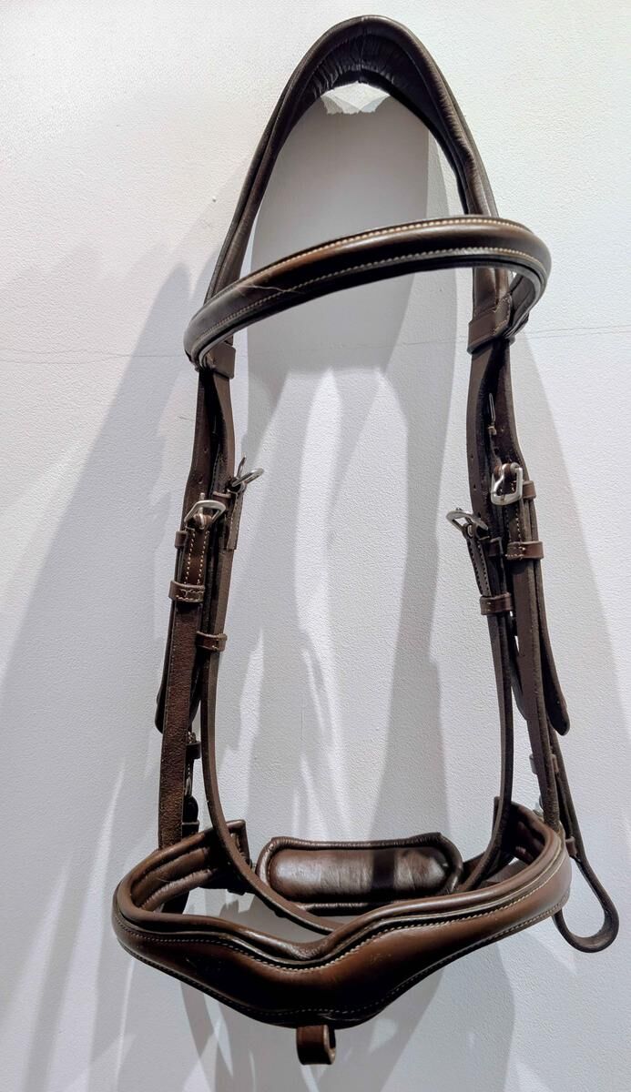 Filet / Bridon cheval full Norton Pro Vague havane