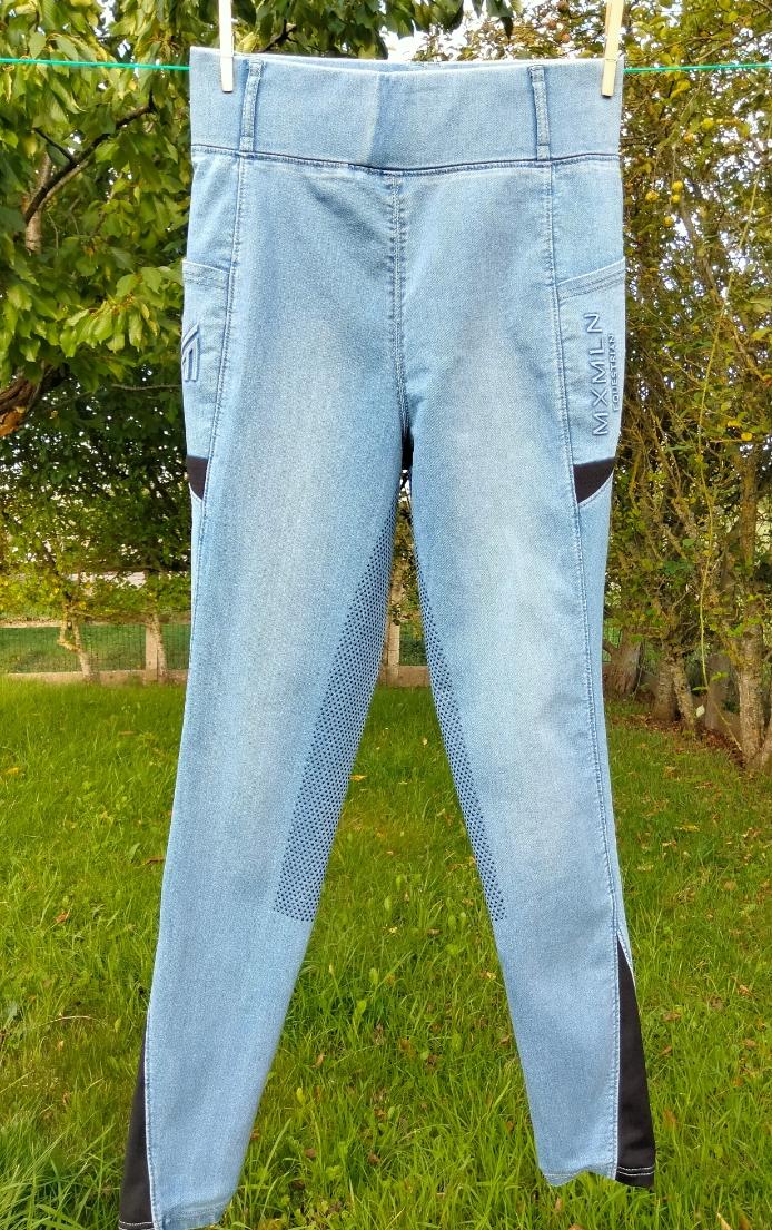 Riding legging - Denim Light Blue - Maximilian Equestrian