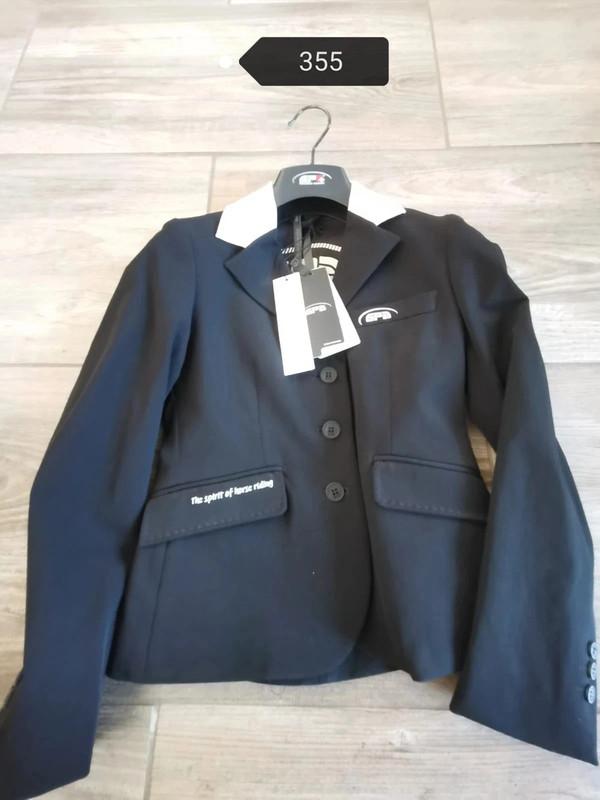 Veste de compétition équitation noire GPA 8 ans