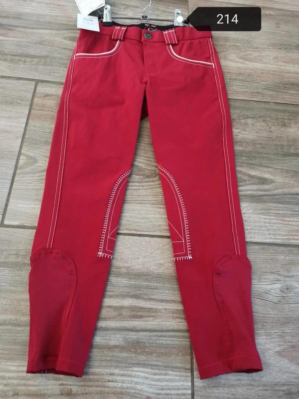 Pantalon d'équitation rouge Komutekir 10 ans