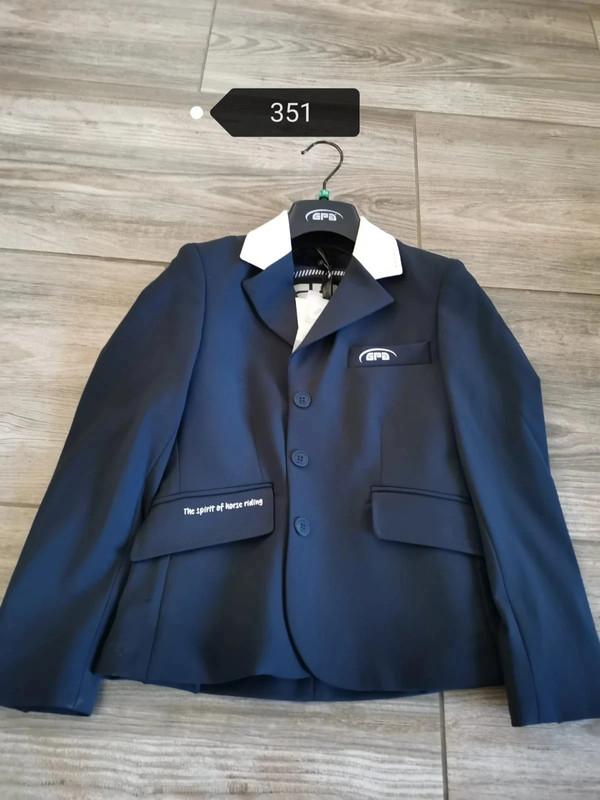 Veste de compétition équitation bleu GPA 8 ans