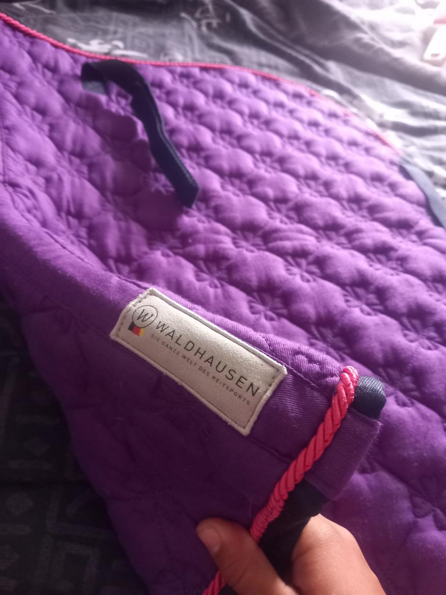 tapis de selle matelasse poney lucky unicorn waldhausen