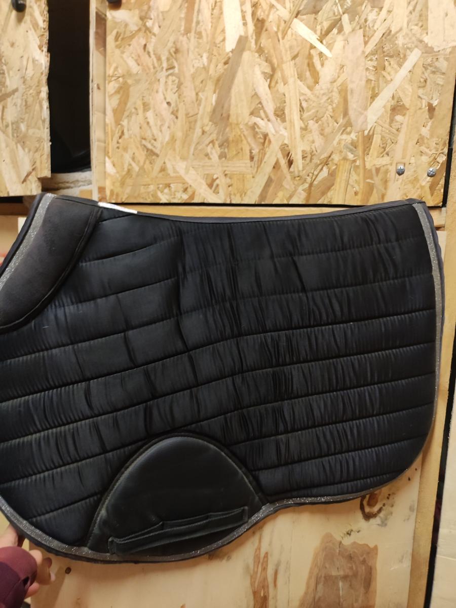 Tapis equitheme noir cheval