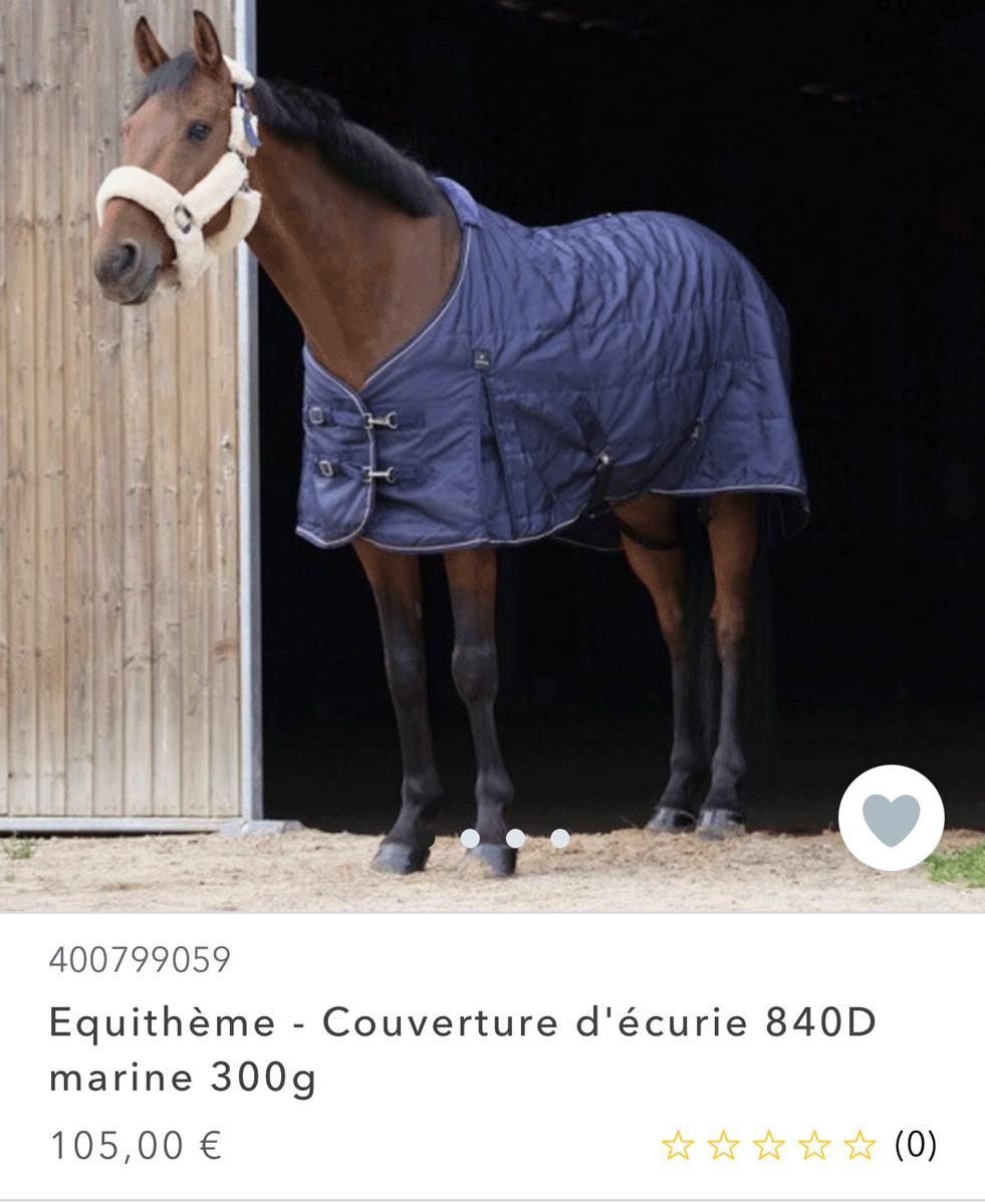 Couverture écurie equitheme 300gr