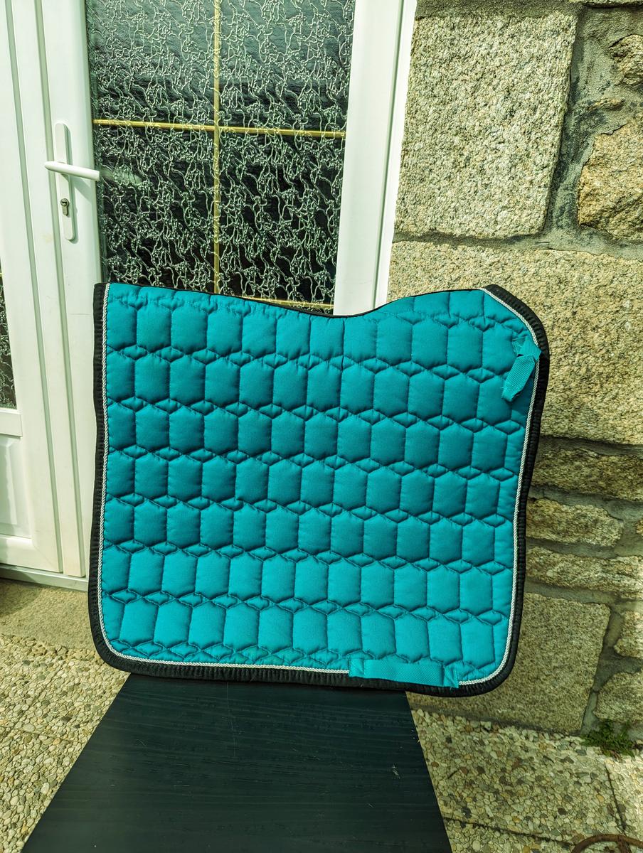 Tapis de dressage vert/bleu