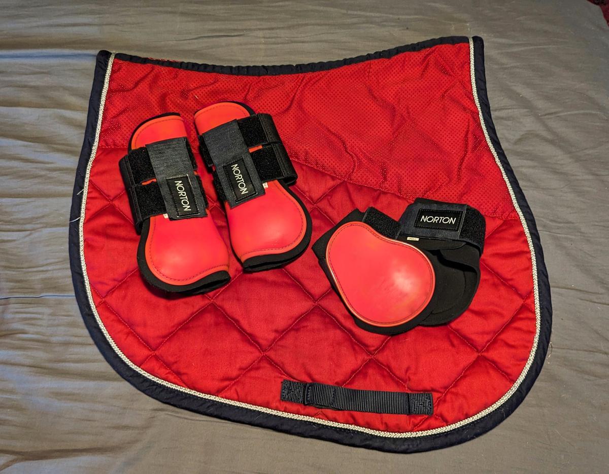 Ensemble tapis Fouganza + guêtres Norton