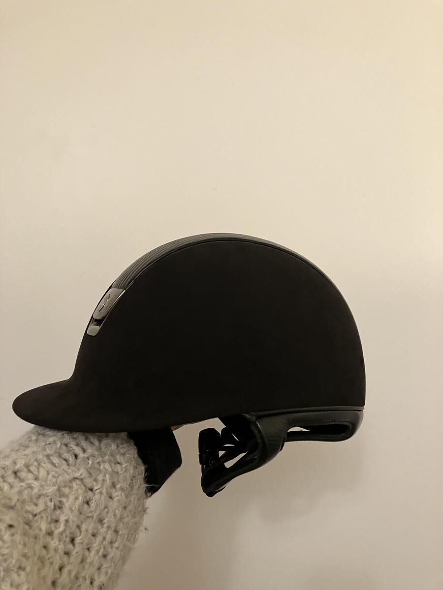 Bombe Samshiel velours noire & cuir