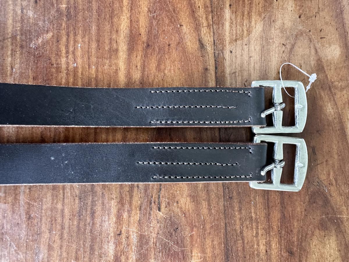 Étrivières cuir marron