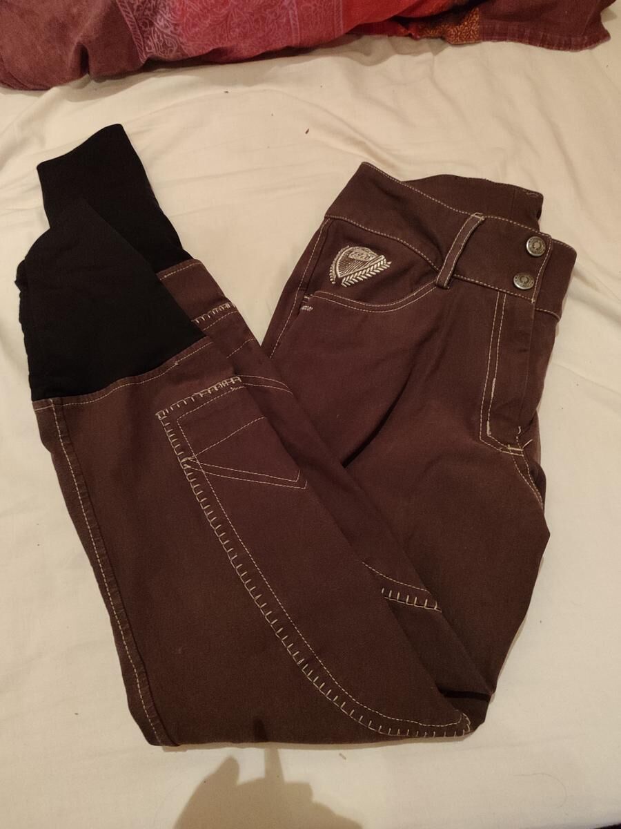 Pantalon equitheme marron