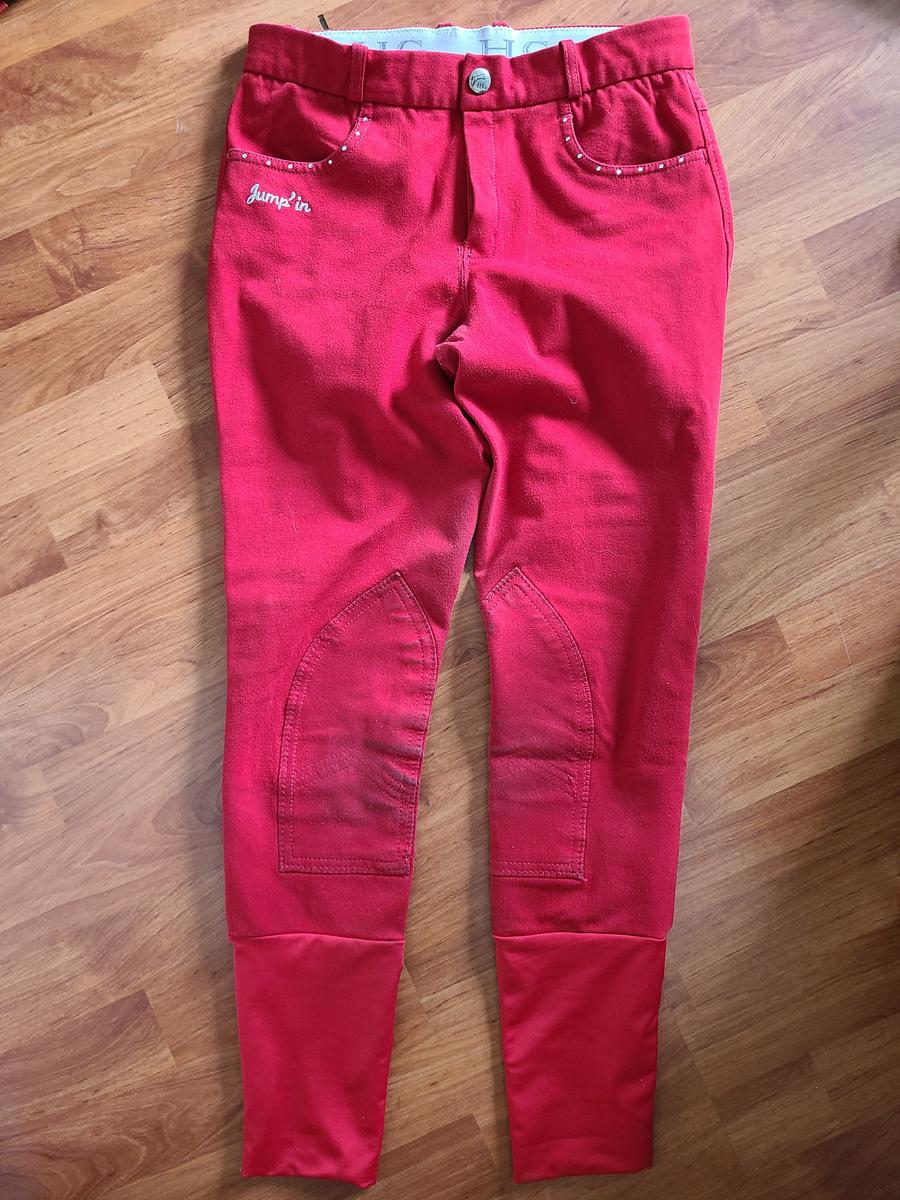 Pantalon Hervé Godignon T36 rouge