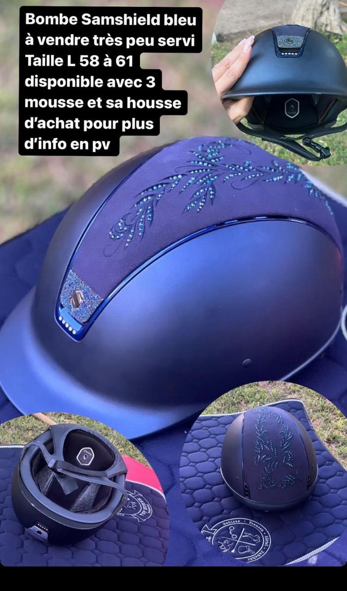 Samshield bleu cristaux