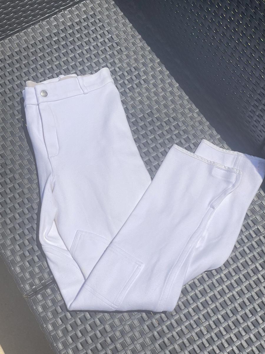 Pantalon concours blanc équitation fouganza