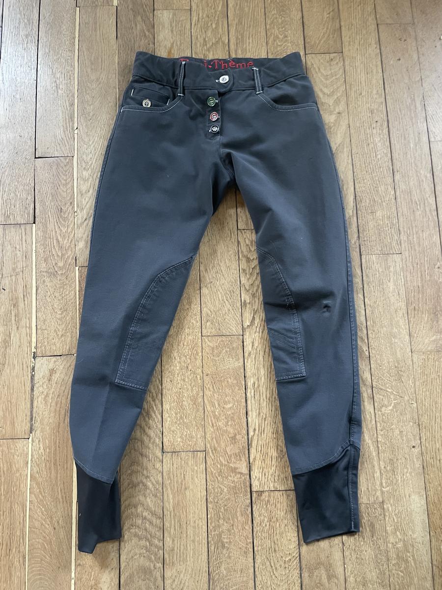 Pantalon equi thème taille 34 gris