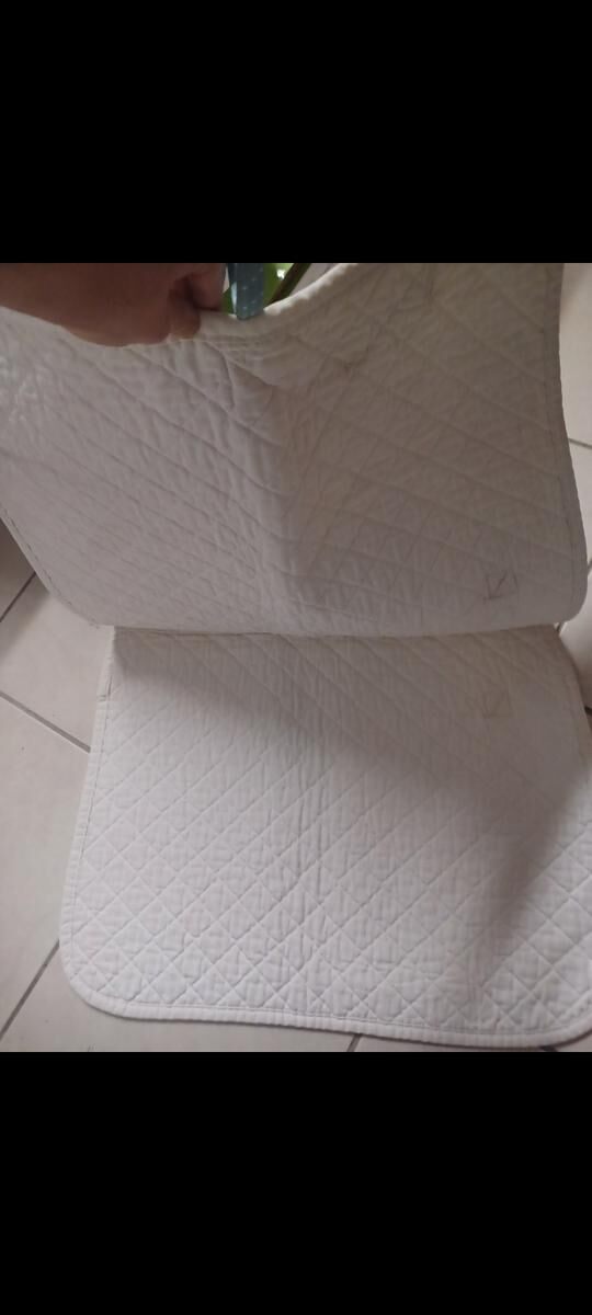 Tapis de selle de concours blanc