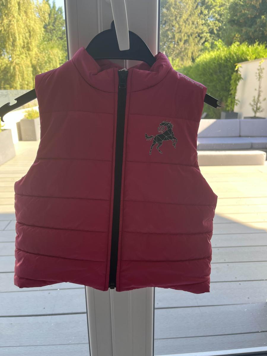 doudoune sans manche fouganza rose