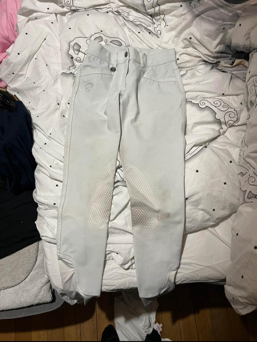 pantalon de concours blanc jumpin