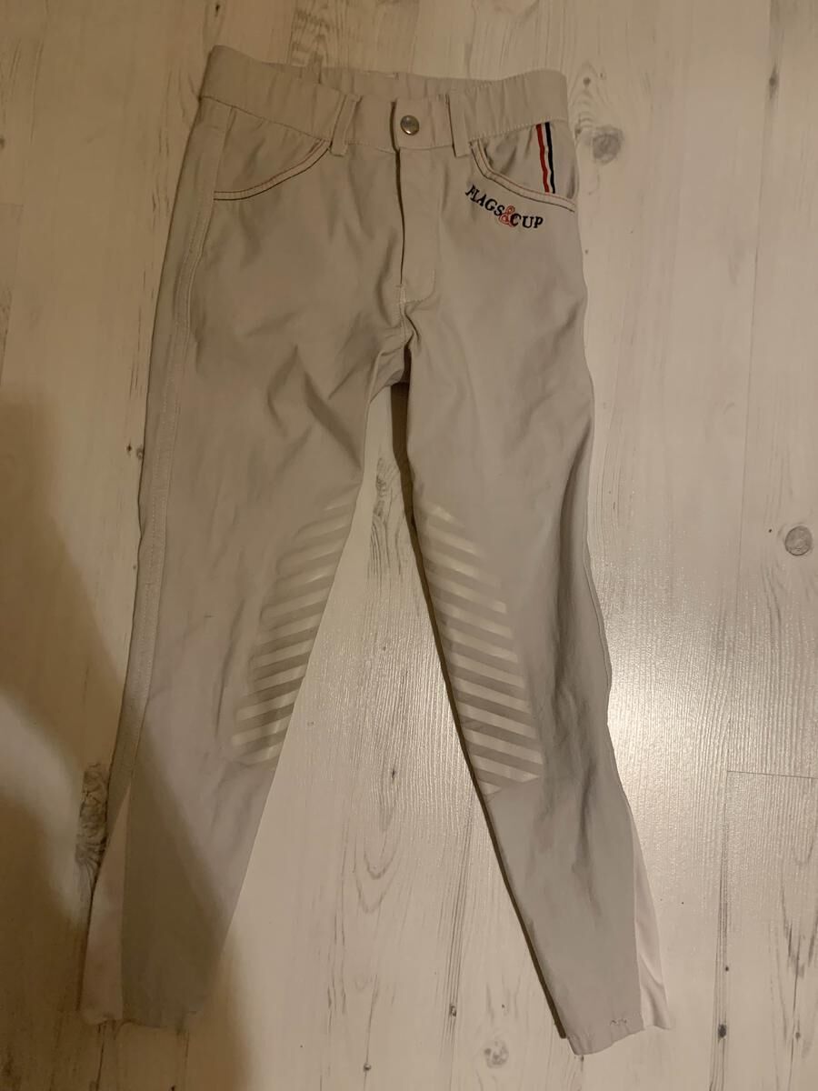 pantalon blanc flags&cup