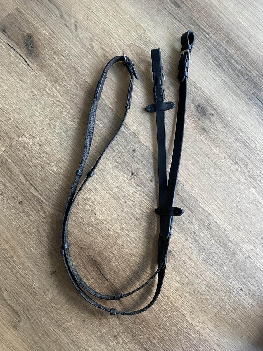 Rênes fines cuir grip 125cm