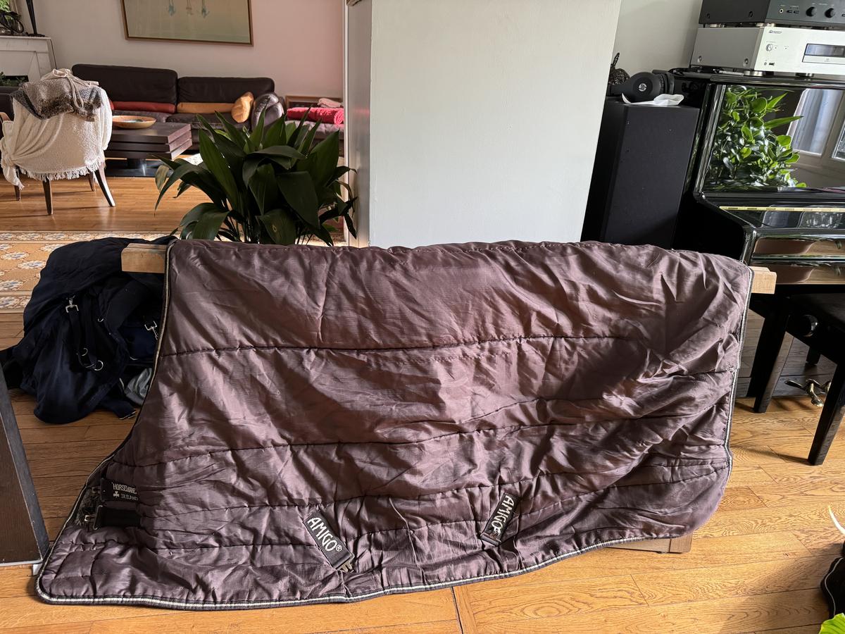 Couverture Horseware marron